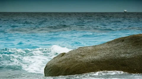 Rock and waves 1 Stock-Footage 10803607