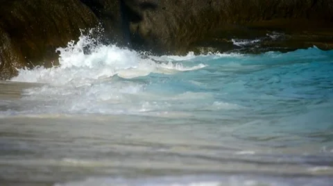 Rock and waves 11 Stock Footage 10803662