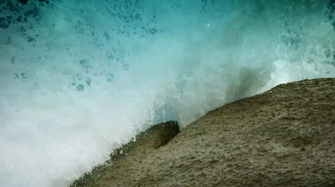Rock and waves 4 Stock Footage 10803617