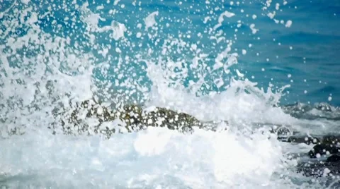 Rock and waves 5 Stock-Footage 10803627