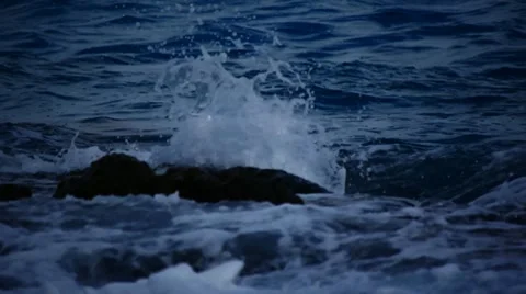Rock and waves 7 Stock Footage 10803638