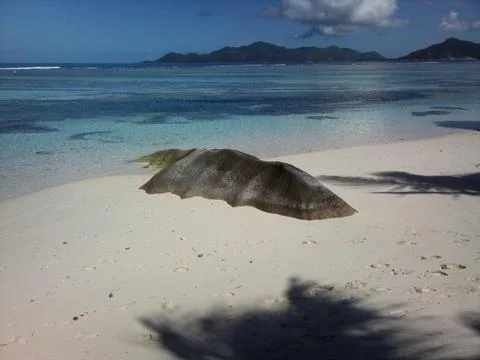 Rock anse source d'argent, Seychelles Stock Photos