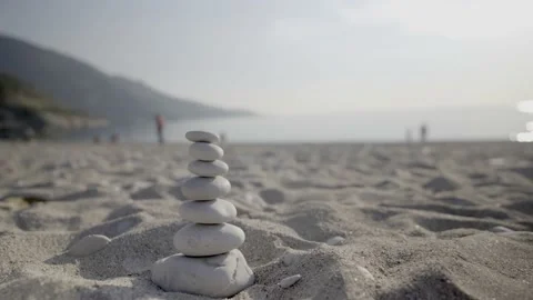 Rock balance 01 Video stock 228850767