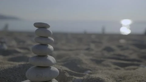 Rock balance 02 Video stock 228850746