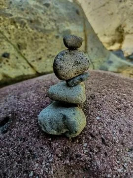Rock Balancing Foto stock