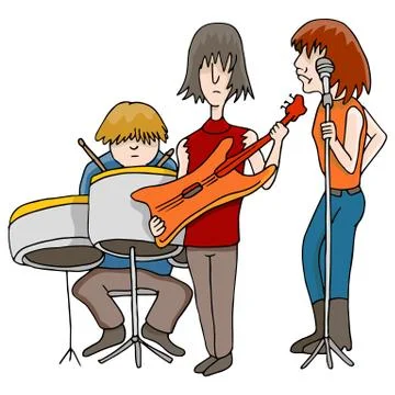 Rock band Stock Illustration
