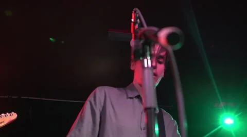 Rock band performing on stage   Stock-Footage 50660984