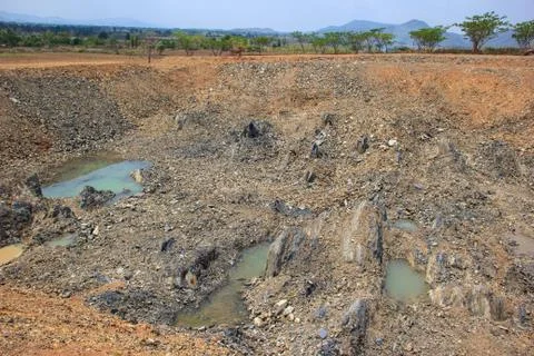 Rock basin Stock Photos