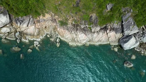 ROCK BEACH DRONE VIDEOS- Stock-Footage 337817869