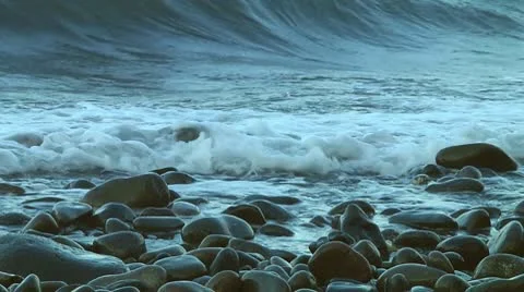 Rock beach Stock Footage 10733055