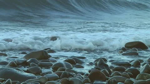 Rock beach Stock Footage 10734999