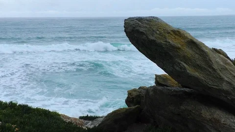 Rock at the beach Stock Footage 85526722