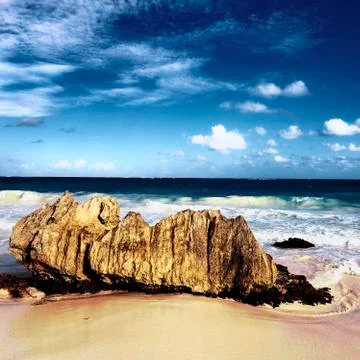 Rock of the beach Stock Photos