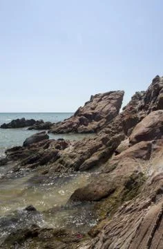 Rock beach Foto stock