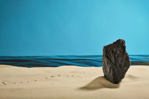 Rock on a beach Stock Photos