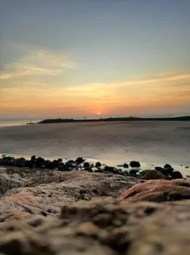 Rock beach Stock-Fotos