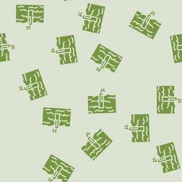 Rock blasting mining glyph vector seamless pattern 스톡 일러스트