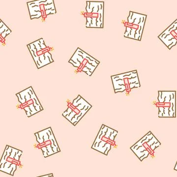 Rock blasting mining vector seamless pattern Stock Illustration