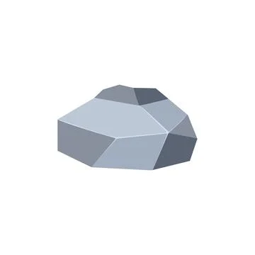 Rock boulder. Natural shape stone. vector illustration Illustrazione stock