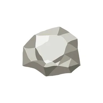 Rock boulder. Natural shape stone. vector illustration Stock Illustration