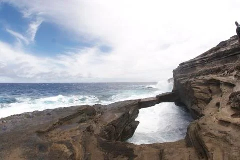 Rock bridge Stock Photos