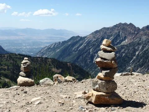 Rock Cairns Stock Photos