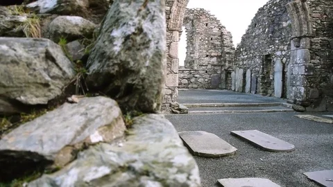 Rock of Cashel Interior Stock Footage 81752899
