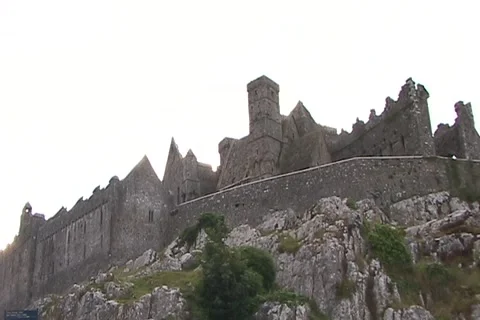 Rock of Cashel-Low WS Stock Footage 1069508