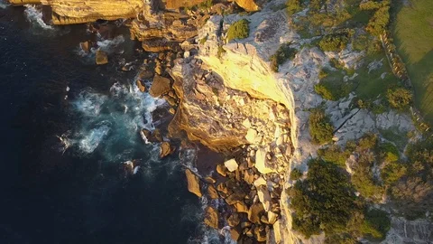 Rock cliff aerial 库存影片 108253089