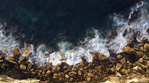 Rock Cliff aerial view Stock Footage 75859909