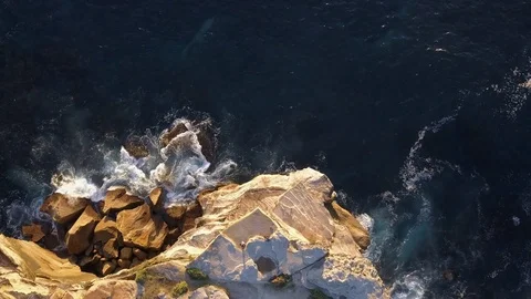 Rock Cliff edge Stock Footage 79474396