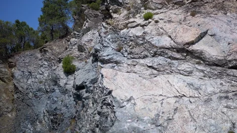 Rock Cliff Face Texture Stock Footage 293258577