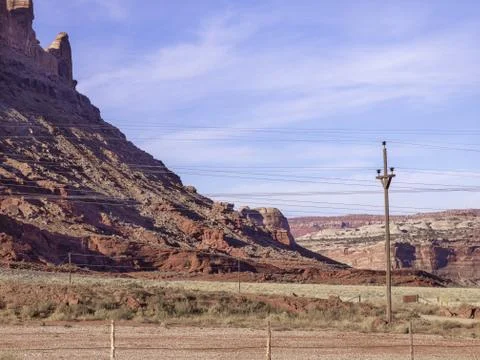 Rock cliff in moab Stock Photos