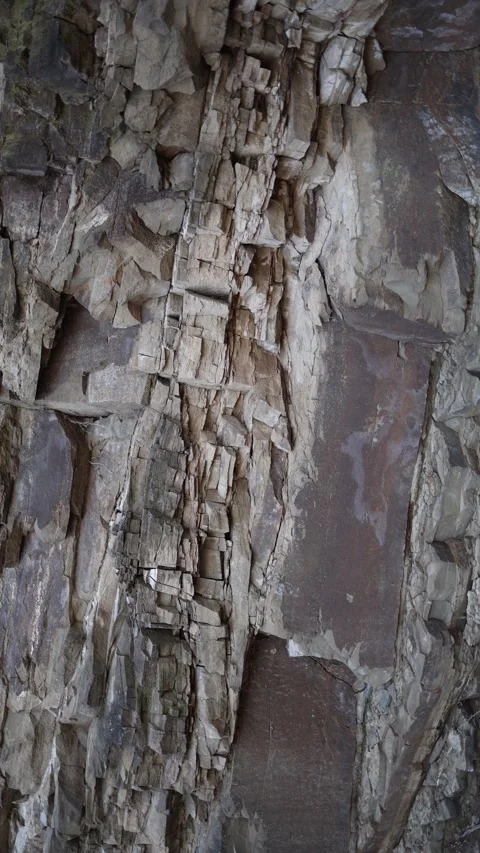 Rock cliff texture close up Stock Footage 331200680