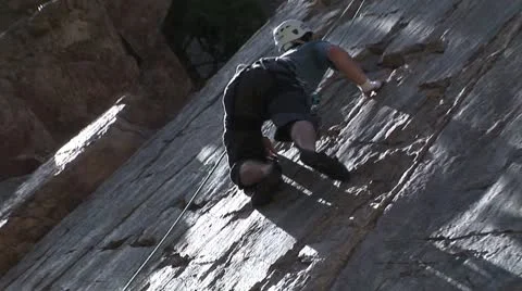 Rock Climb 3 Stock Footage