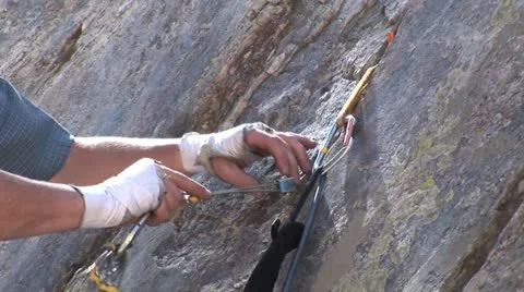 Rock Climb Video stock 10919824