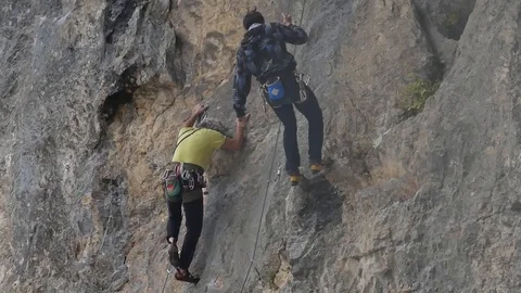 Rock Climber. Stock Footage 122213282