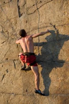 Rock climber Stock Photos