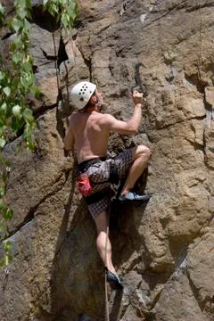Rock climber Stock Photos