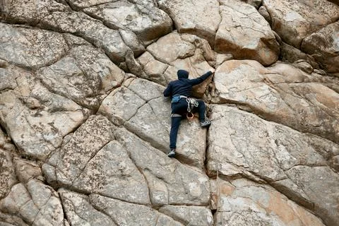 Rock climber. Stock Photos
