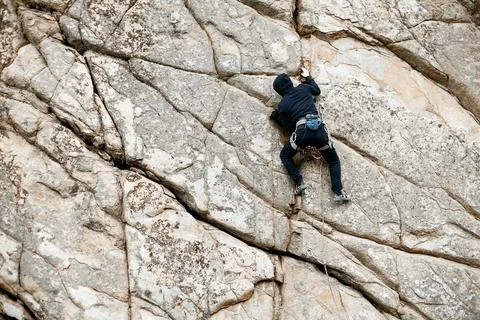 Rock climber. Stock Photos