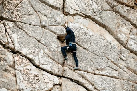 Rock climber. Stock Photos
