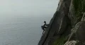 Rock climber reaching HD Footage