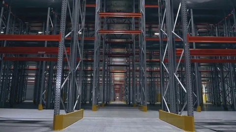 Rock climber without insurance on rollers in the logistics center sits on top Video stock 104307154