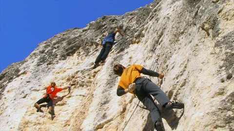 Rock Climbers Stockbeeldmateriaal 995413