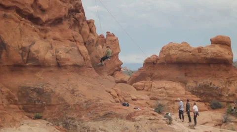 Rock Climbers Stock Footage 30370473