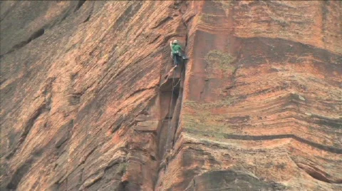  Rock Climbing Stock Footage 146204