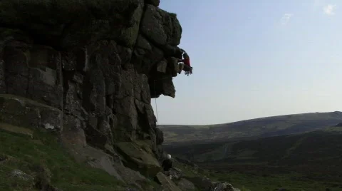 Rock climbing 스톡 동영상 280334