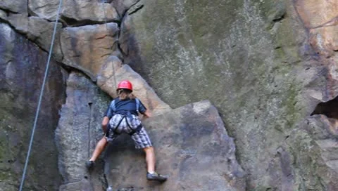 Rock climbing Stock Footage 8852873