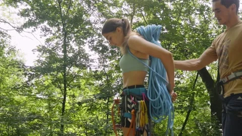 Rock climbing Stock Footage 139031308